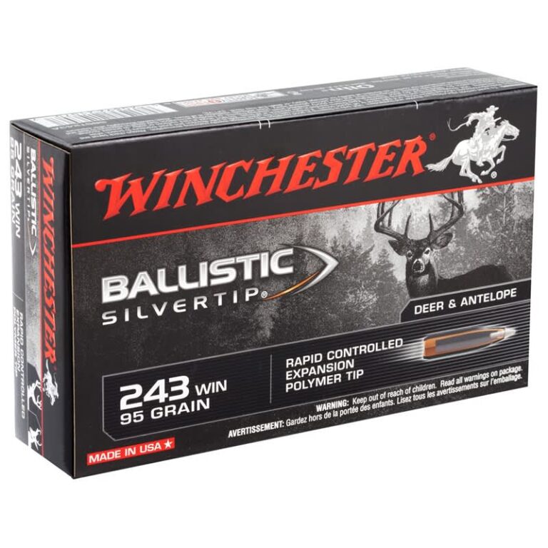 Winchester 243 Ballistic Silvertip -95gr – Horns And Scales Outfitters